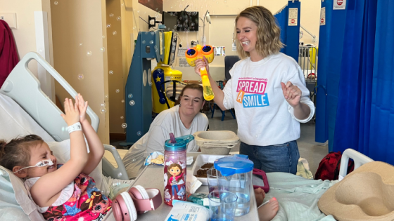 Play in Healthcare week spread a smile 2025