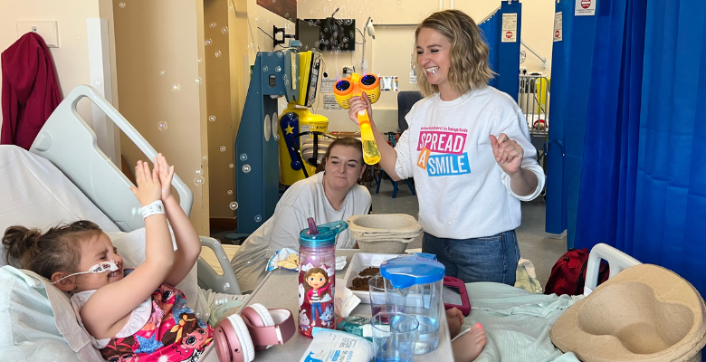 Play in Healthcare week spread a smile 2025