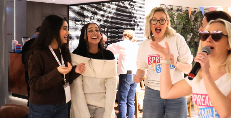 spread a smile teen event met lounge