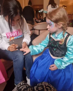 Athena at the Spread a Smile Winter Party